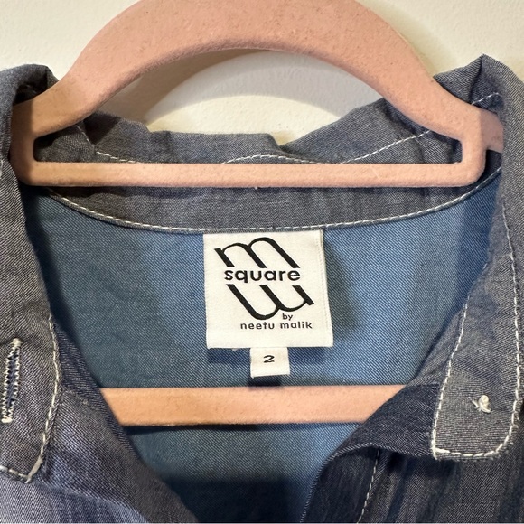 m square by neetu malik patchwork dress size 2 - Picture 3 of 5